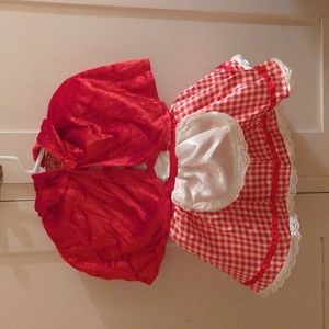 Lil Red Riding Hood infant Halloween costume Sz 6-12 mos